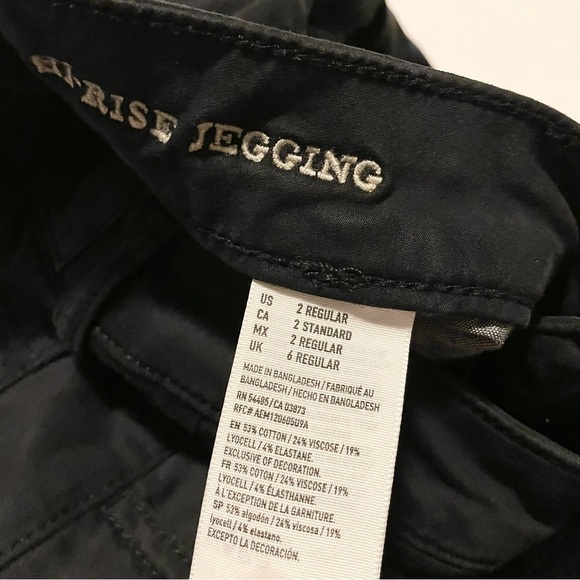 American Eagle Super Super Stretch Jegging Women's Size 2 Regular Black Jeans - Picture 9 of 16